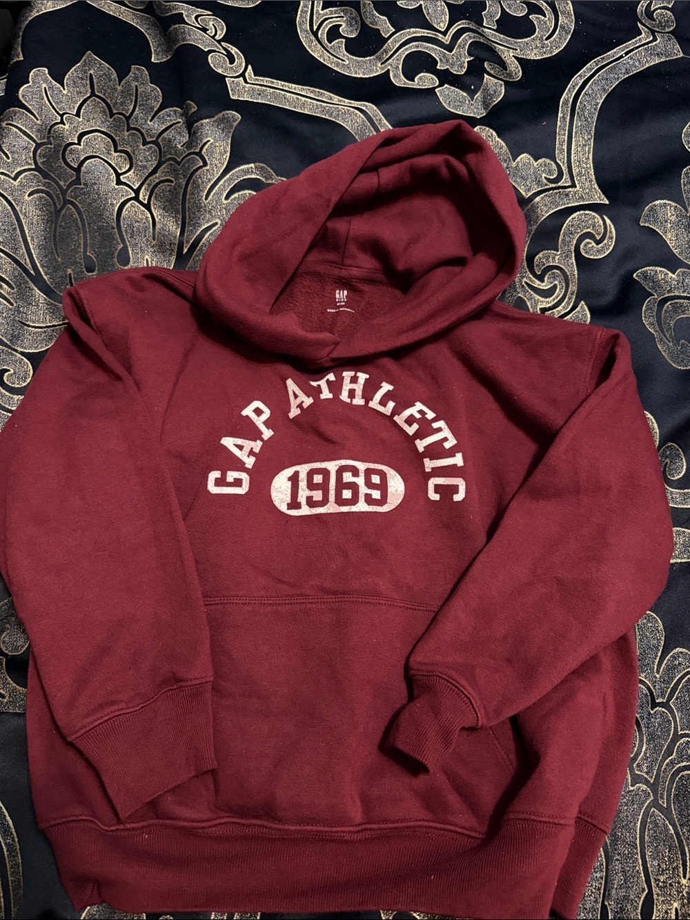 GAP Maroon 'GAP Athletic 1969' Pullover Hoodie